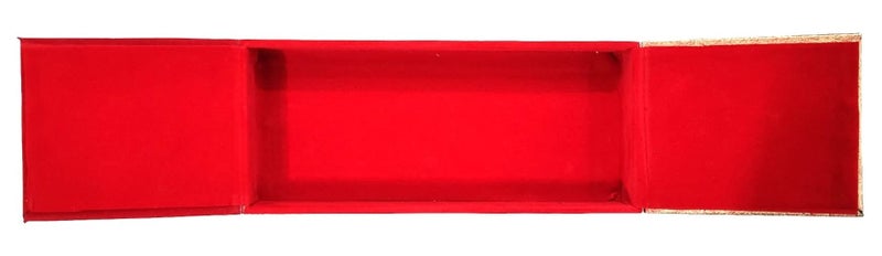 SHAKTISM Decorative Cash Box, Shagun, Jewellery Money Envelop Wedding, Gift, Bangel Box (Pack of 1Pc) (Red) - MDF, Chanderi Fabric - Image 4