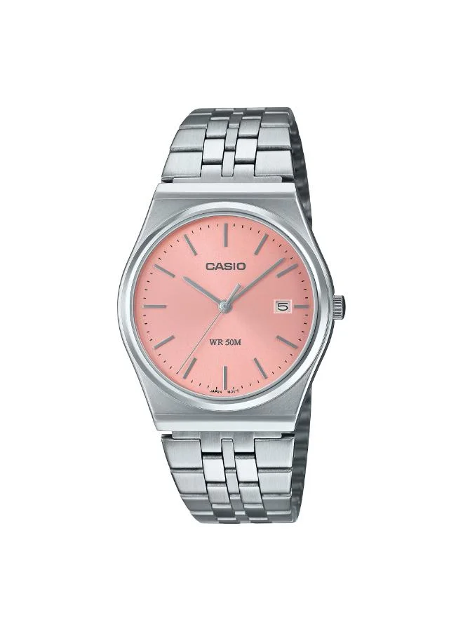 كاسيو Men's Stainless Steel Analog Watch MTP-B145D-4AVDF - 35 mm