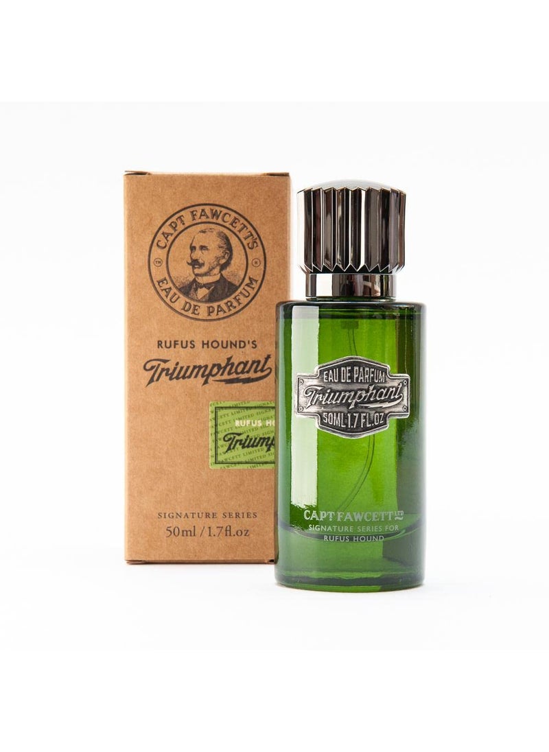 CAPTAIN FAWCETT - CAPTAIN FAWCETT Triumphant Eau De Parfum by Rufus Hound 50ml - Image 1