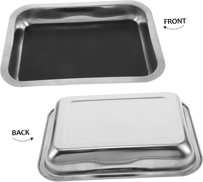 Stainless Steel Dissection Tray 26x19x4cm for Biology Labs and Educational Experiments - Image 4