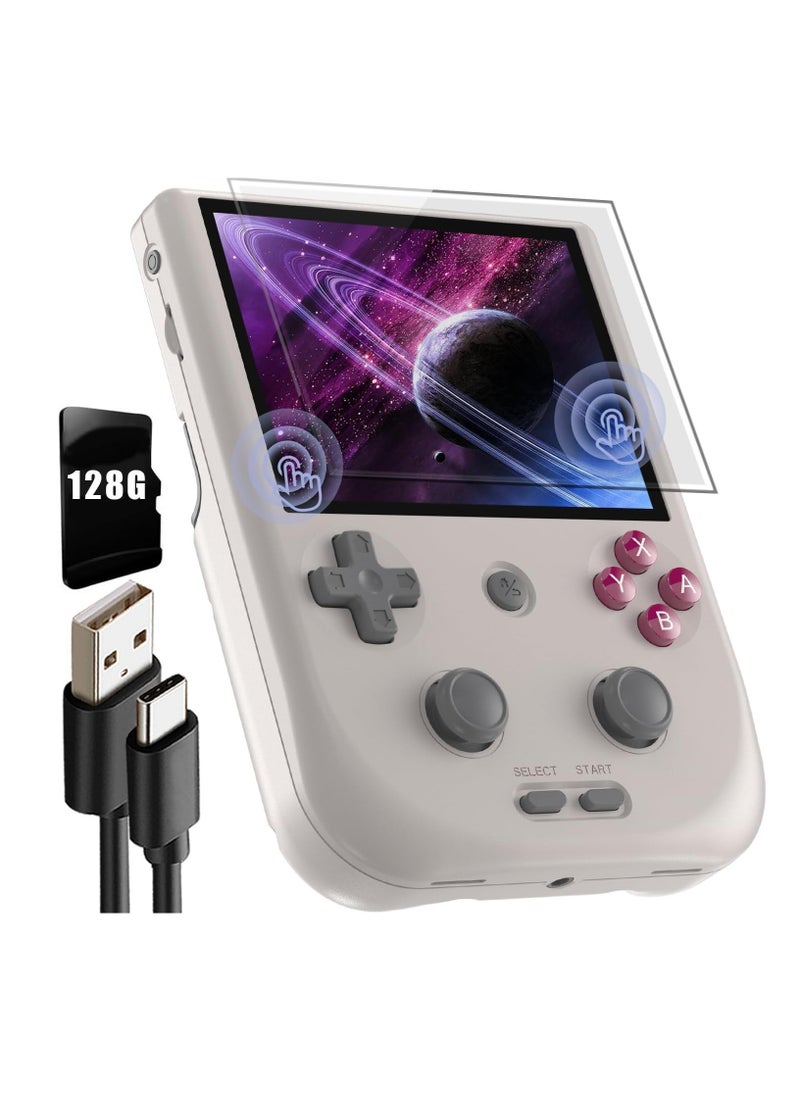 ANBERNIC  - RG405V Retro Handheld Game Console, Unisoc Tiger T618 Android 12 System 4.0 Inch IPS Touch Screen Support 5G WiFi Bluetooth 5.0 with 128G TF Card 3172 Games 5500mAh Battery - Image 1