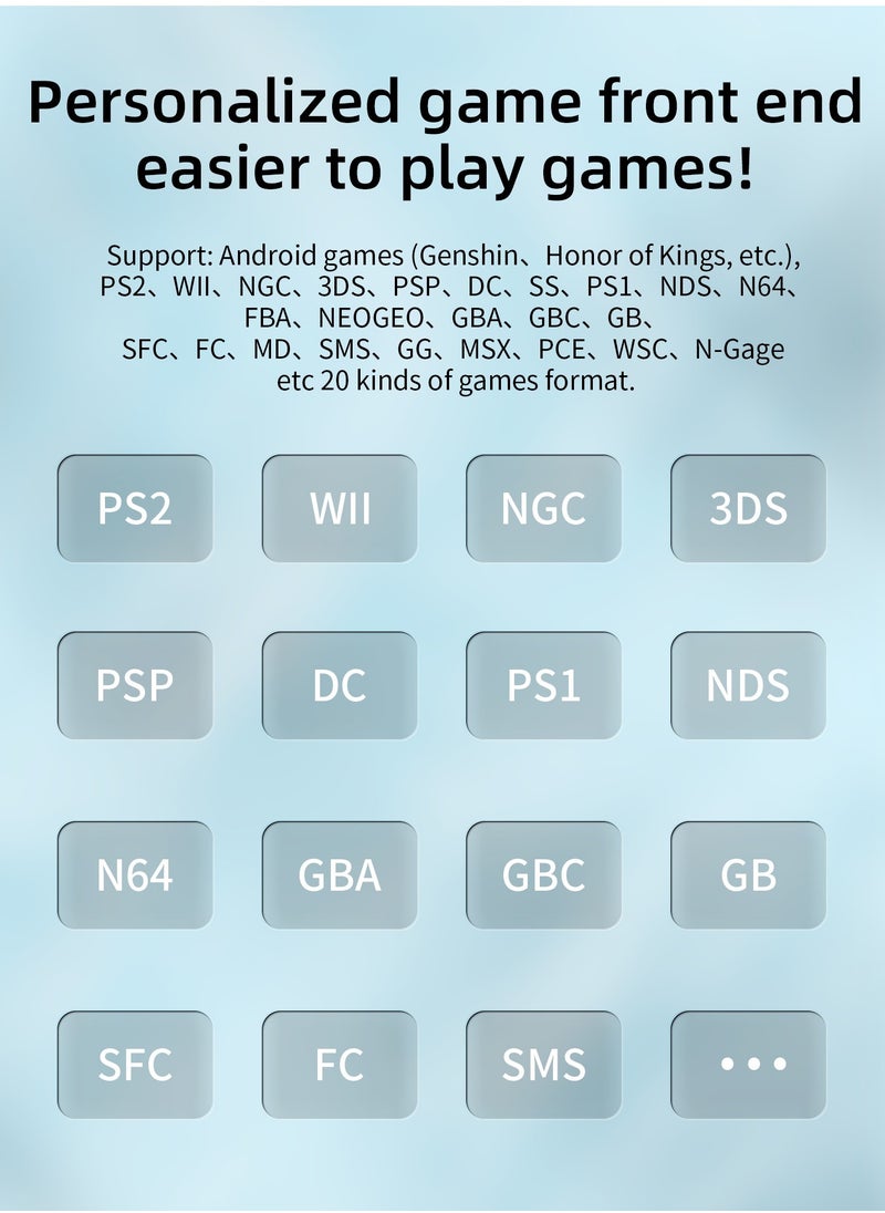 ANBERNIC  - RG405V Retro Handheld Game Console, Unisoc Tiger T618 Android 12 System 4.0 Inch IPS Touch Screen Support 5G WiFi Bluetooth 5.0 with 128G TF Card 3172 Games 5500mAh Battery - Image 1