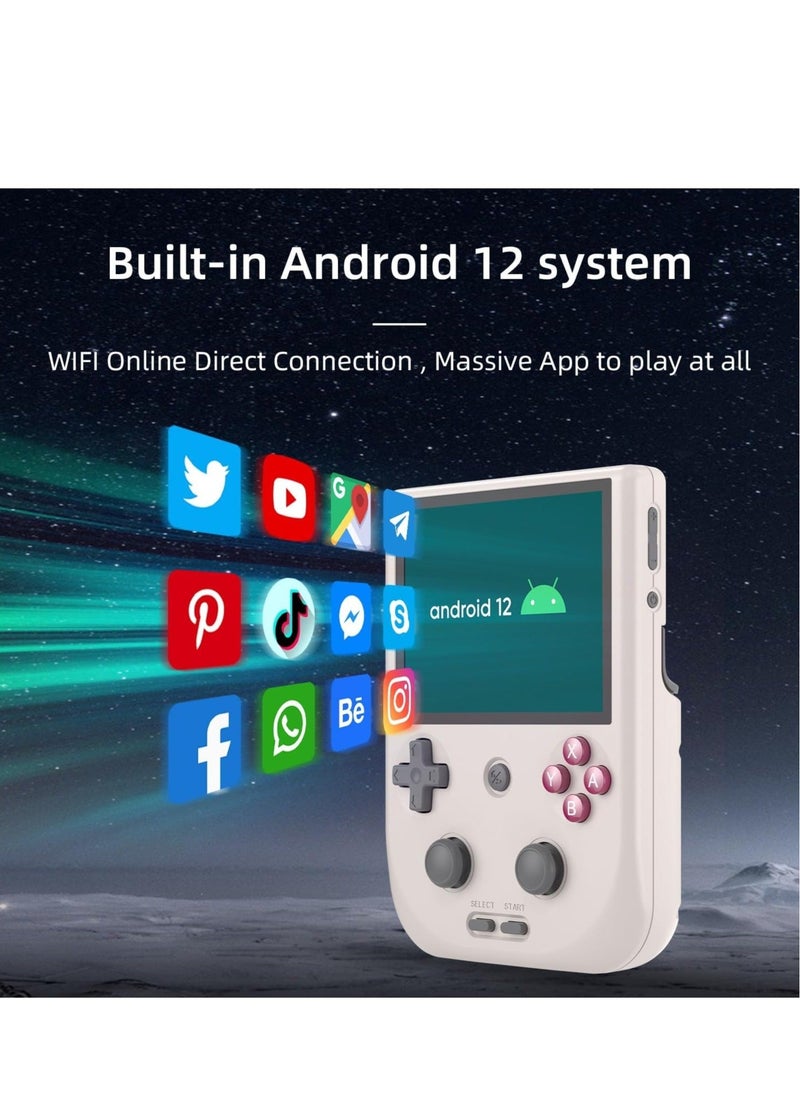 ANBERNIC  RG405V Retro Handheld Game Console, Unisoc Tiger T618 Android 12 System 4.0 Inch IPS Touch Screen Support 5G WiFi Bluetooth 5.0 with 128G TF Card 3172 Games 5500mAh Battery  - Image 5
