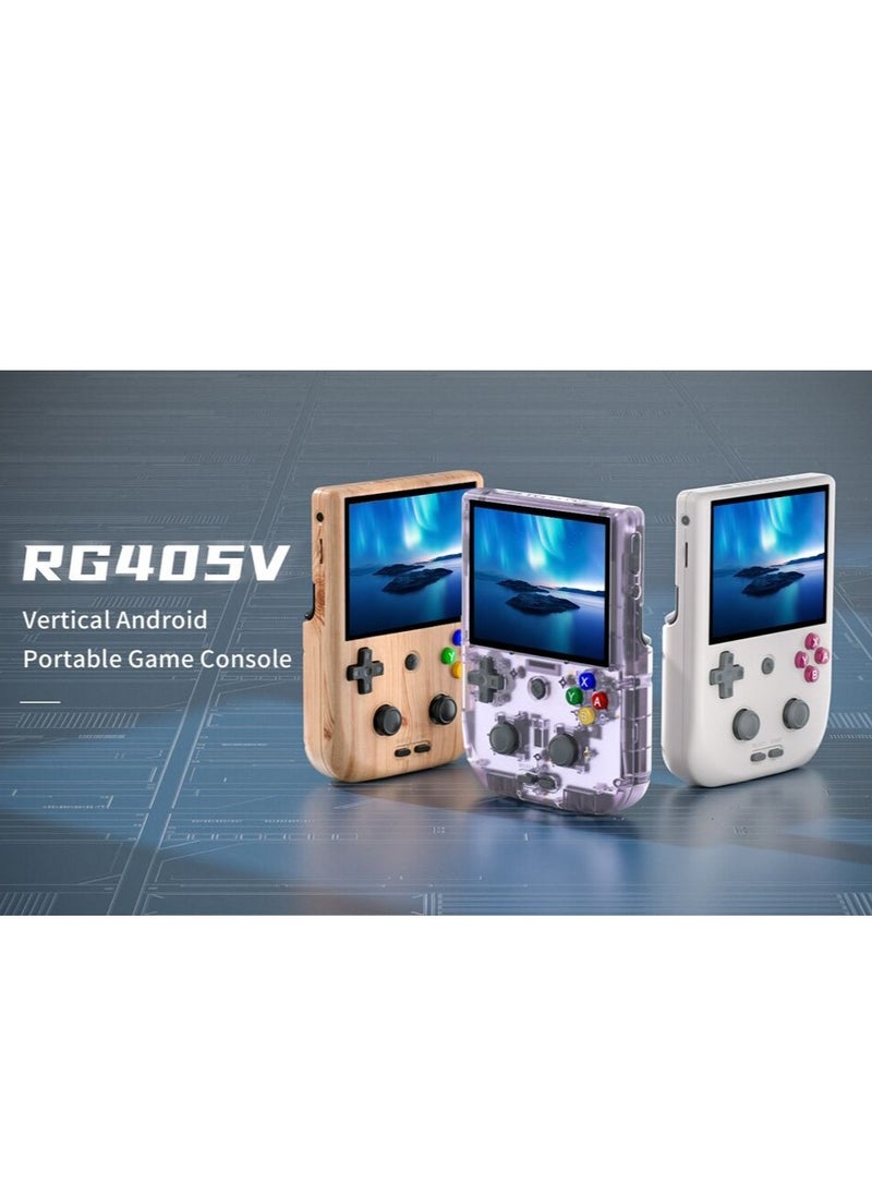 ANBERNIC  - RG405V Retro Handheld Game Console, Unisoc Tiger T618 Android 12 System 4.0 Inch IPS Touch Screen Support 5G WiFi Bluetooth 5.0 with 128G TF Card 3172 Games 5500mAh Battery - Image 1