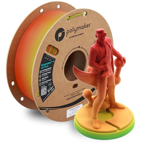 Polymaker HTPLA Filament 175mm Gradient Tropical High Temp PLA for 3D Printing Heat Stable Up to 150C Easy to Print Works with Most FDM Printers 1kg Spool - Image 1