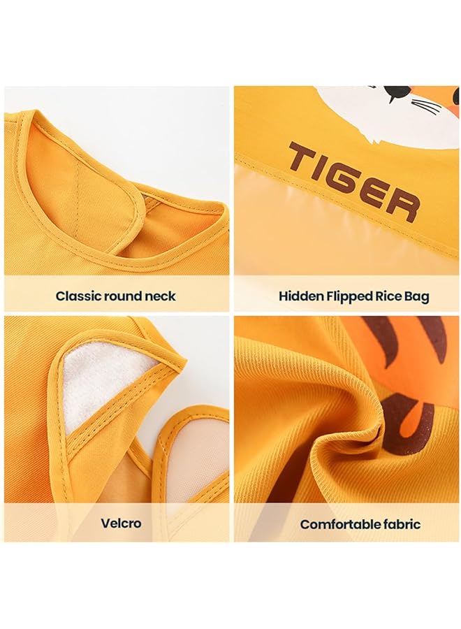 YARDHOBI 3 Pack Mess Proof Baby Bib Waterproof Baby Bibs For Eating Lightweight Baby Bib With Food Catcher Waterproof Bibs For Baby Boys Baby Girls Feeding Bibs Drool Bibs Machine Washable - Image 5