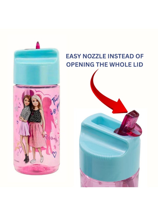 Stor Barbie Ecozen Hydro Water Bottle for Kids – 430ml BPA-Free Leakproof Sipper Bottle with Durable Ecozen Material, Lightweight School Water Bottle for Daily Hydration, Travel & Outdoor Use - Image 3