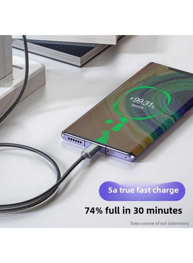 Type-c Data Cable 6A Fast Charging Tpyec Charging Cable For Huawei Glory Oppovivo Millet P-Color:Type-c 6a Super Fast Charge 【sky Blue】 Single Pack-1.5m - Image 3