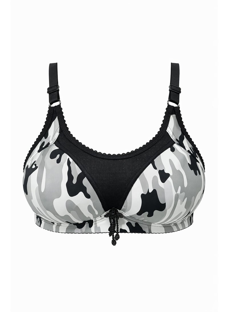 Women Camouflage Sports Bra – Breathable Stretch Fitness Gym Top, Adjustable Straps, Medium Support Activewear - Image 1