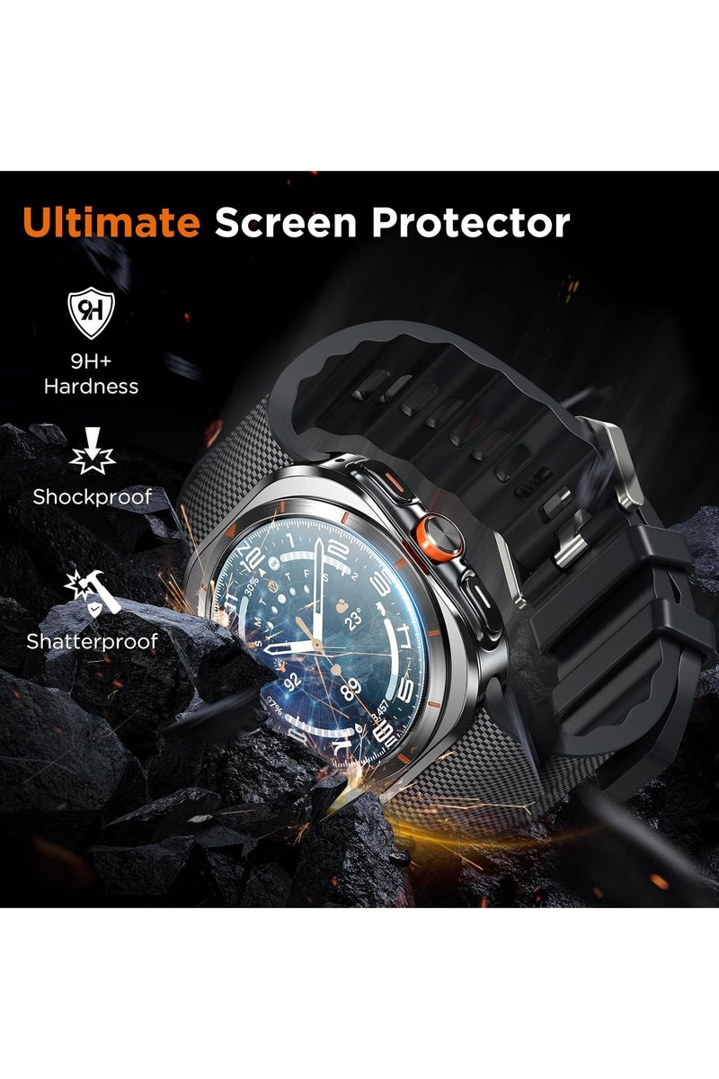 1Pack for Samsung Galaxy Watch Ultra Screen Protector 47mm 2024/2025, Upgrade 9H+Tempered Glass, Easy to install - Image 4