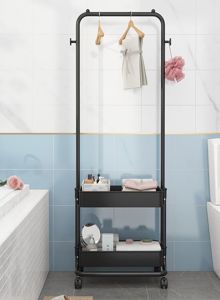 DubaiGallery حامل ملابس متحرك من الأرض إلى السقف، حامل ملابس قابل للإزالة، حامل معاطف، للاستخدام المنزلي، للاستخدام الداخلي - Image 4