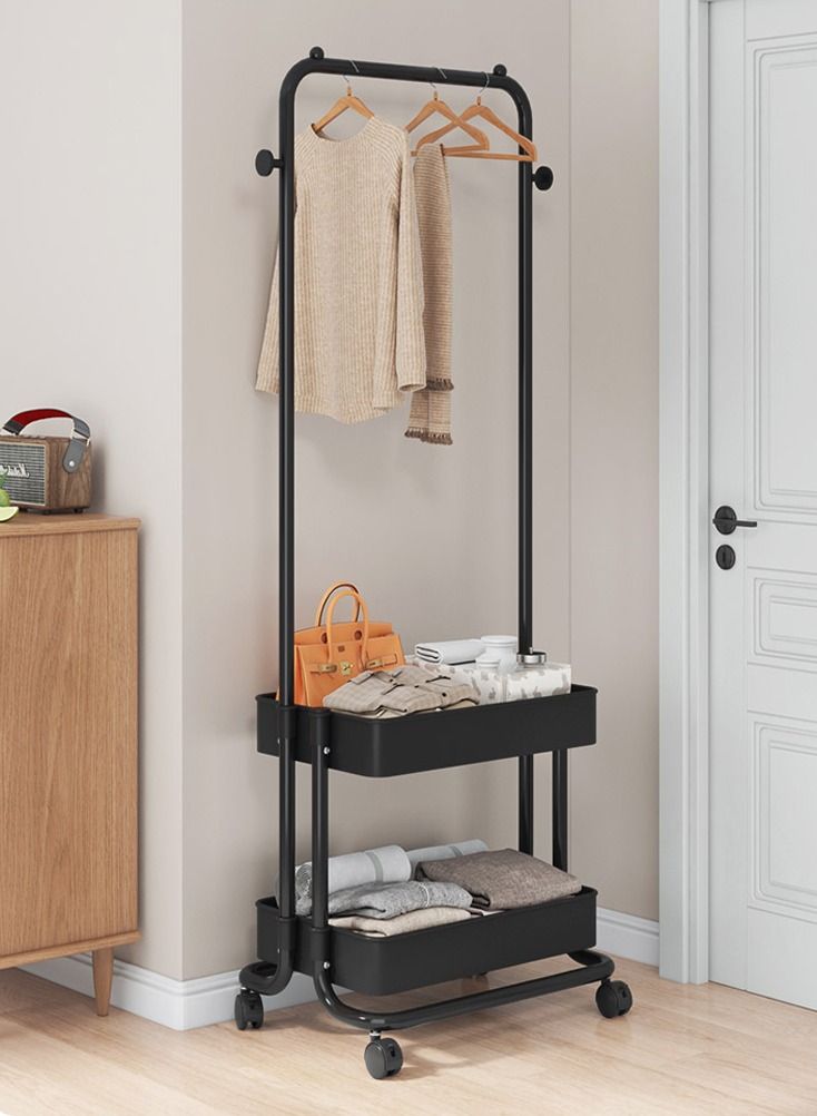 DubaiGallery حامل ملابس متحرك من الأرض إلى السقف، حامل ملابس قابل للإزالة، حامل معاطف، للاستخدام المنزلي، للاستخدام الداخلي - Image 3