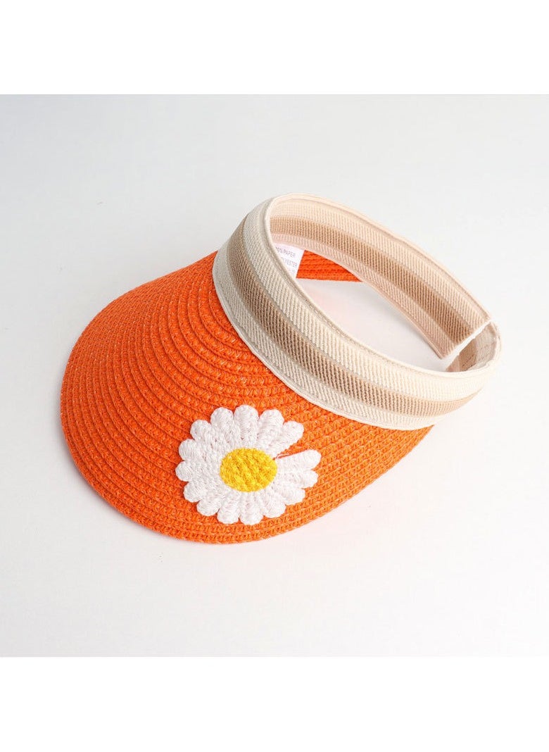 KUYING - New Children's Breathable Headless Sunshade Knitted Hat - Image 1