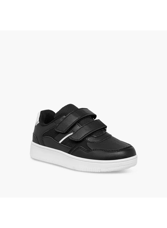 LBL by Shoexpress Boys Panelled Sneakers with Hook and Loop Closure