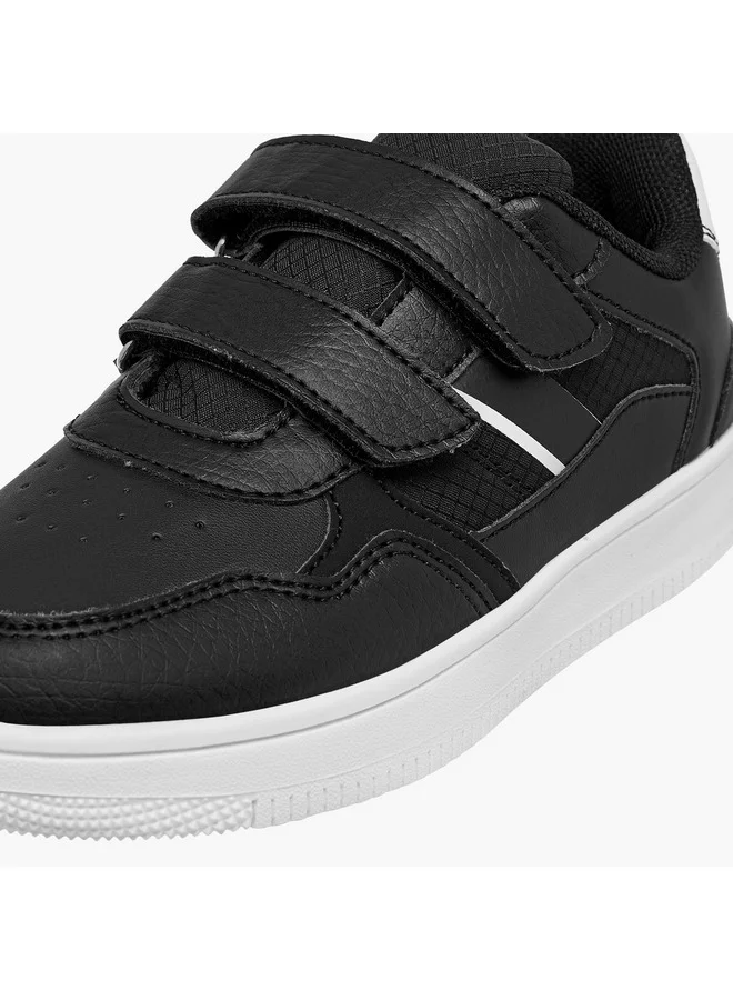 LBL by Shoexpress Boys Panelled Sneakers with Hook and Loop Closure