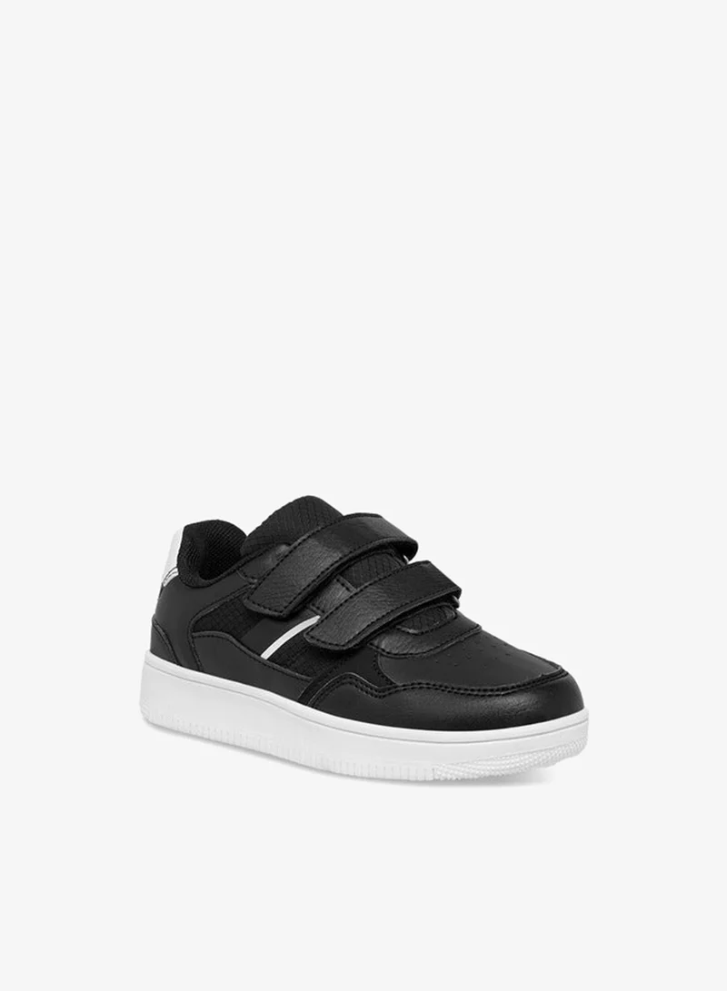 LBL by Shoexpress Boys Panelled Sneakers with Hook and Loop Closure
