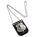 Dress Up America Police Badge for Kids Pretend Play PD Badge with Chain Belt Clip - Image 3