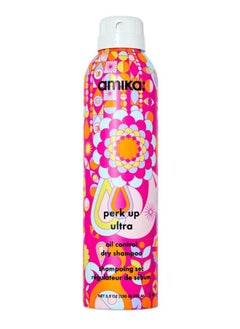 amika Amika Perk Up Ultra Oil Control Dry Shampoo 250ml – Talc-Free, Oil-Absorbing Dry Shampoo with Ultra-Fine Powders for Long-Lasting Freshness, Volume, and Oil Control – Ideal for Oily Hair and Scalp, Vegan & Cruelty-Free  - Image 1