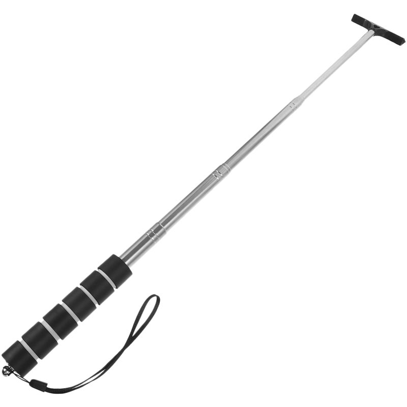 Car Windshield Wiper Rear View Mirror Cleaning Squeegee Tool 7 Inches Black - Image 2