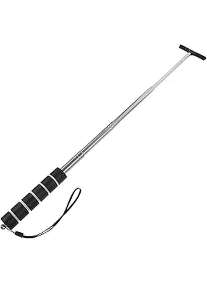Car Windshield Wiper Rear View Mirror Cleaning Squeegee Tool 7 Inches Black - Image 1
