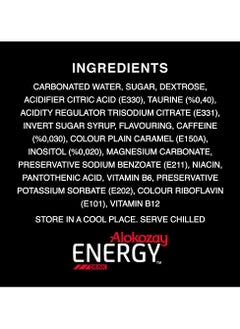 Alokozay Regular Energy Drink With Taurine Serve Chilled 6 x 250ml  - Image 3