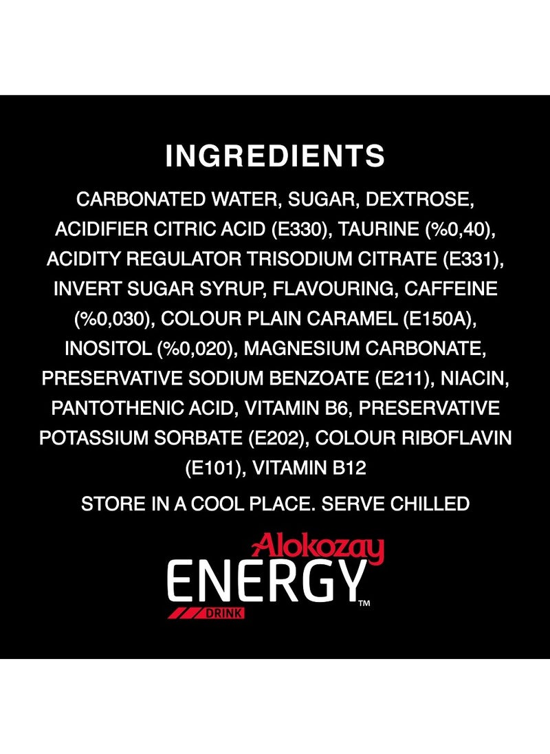 Alokozay - Regular Energy Drink With Taurine Serve Chilled 6 x 250ml - Image 1