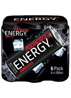 Alokozay Regular Energy Drink With Taurine Serve Chilled 6 x 250ml  - Image 1