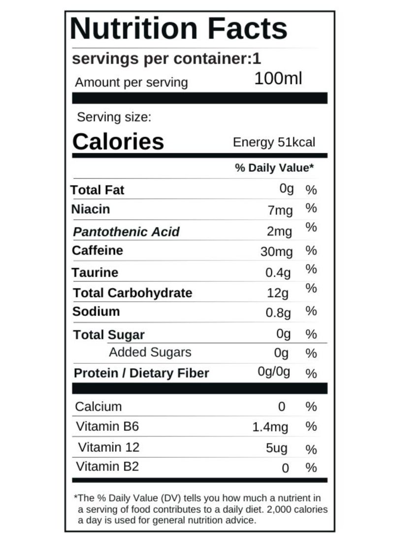 Alokozay Regular Energy Drink With Taurine Serve Chilled 6 x 250ml - Image 4