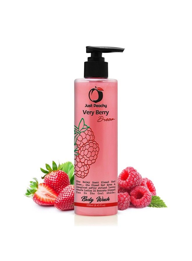 Just Peachy "Very Berry Dream" Body Wash ; Bath & Shower Cream Wash ; Free From Sulfate & Paraben ; Enriched With Raspberry Strawberry & Vitamin E ; 100% Vegan 250Ml - Image 2