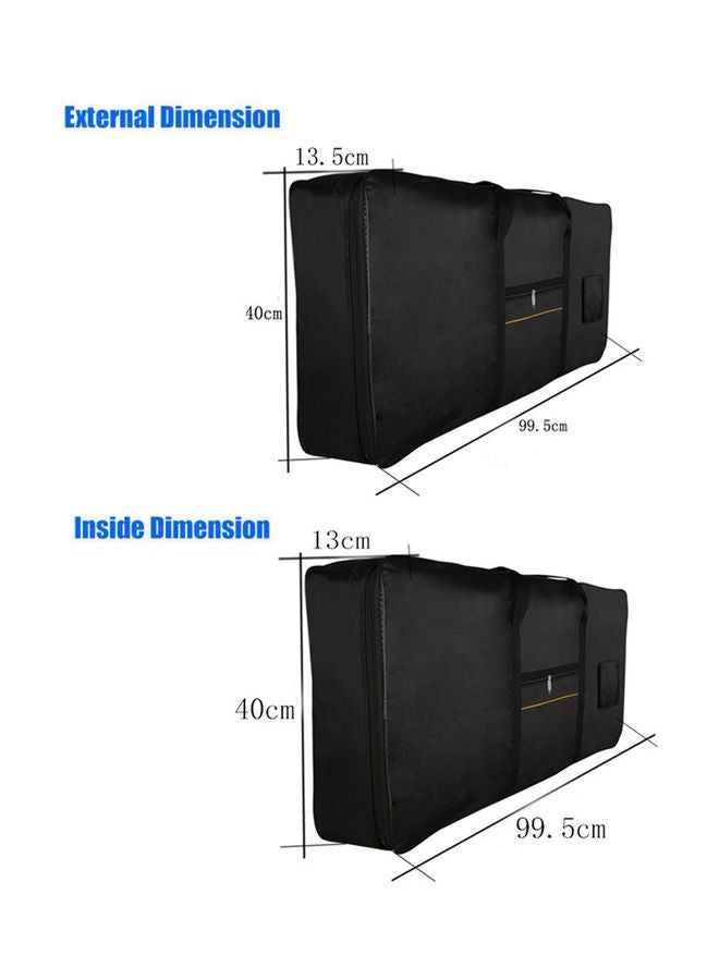 إسكدنيا حقيبة لوحة مفاتيح بيانو من 61 مفتاحا احترافية محمولة ومبطنة - Image 2