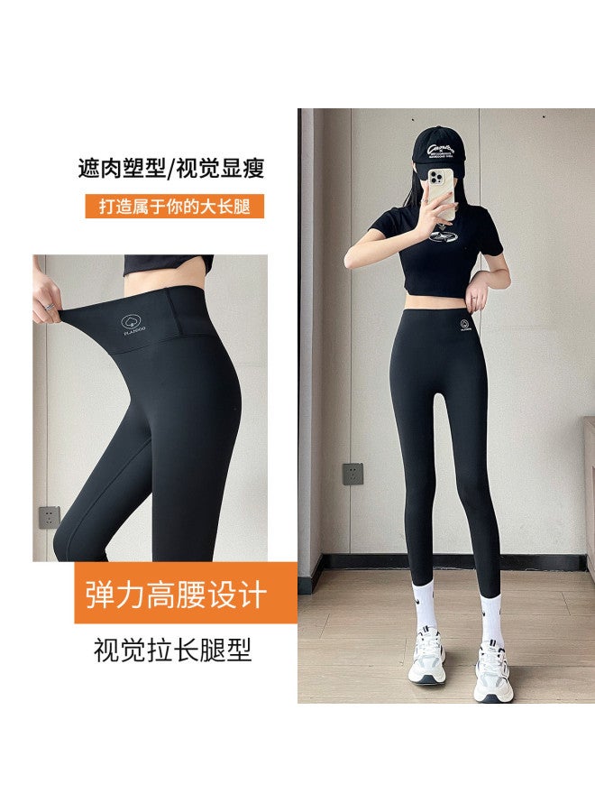 PLANDOO Bargain Women'S High-Waist Tummy Control Shark Leggings, Spring/Autumn Wear, 9/8 Length Ankle Fitness Yoga Pants For Casual Or Exercise - Image 4
