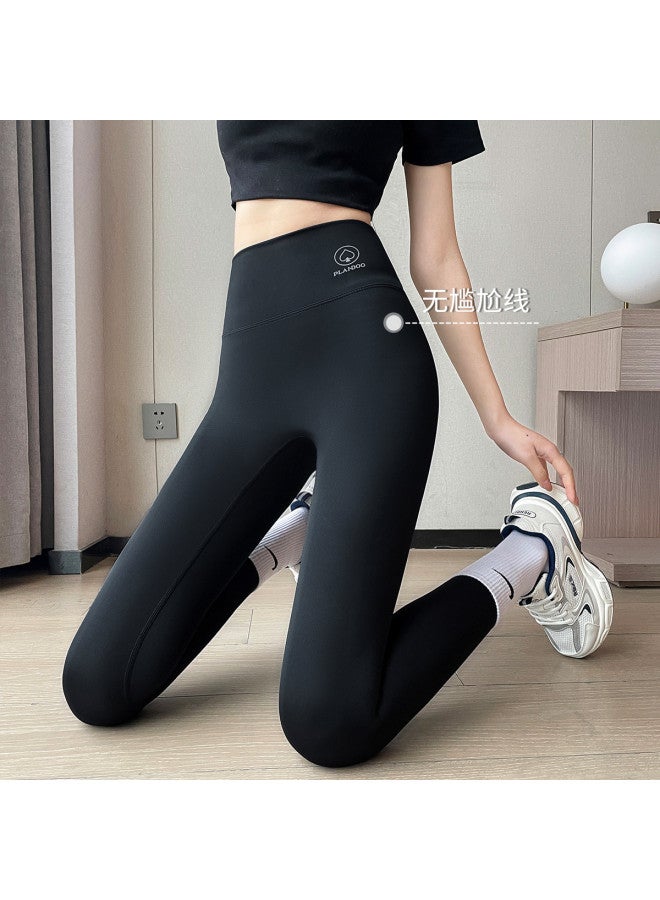 PLANDOO Bargain Women'S High-Waist Tummy Control Shark Leggings, Spring/Autumn Wear, 9/8 Length Ankle Fitness Yoga Pants For Casual Or Exercise - Image 2