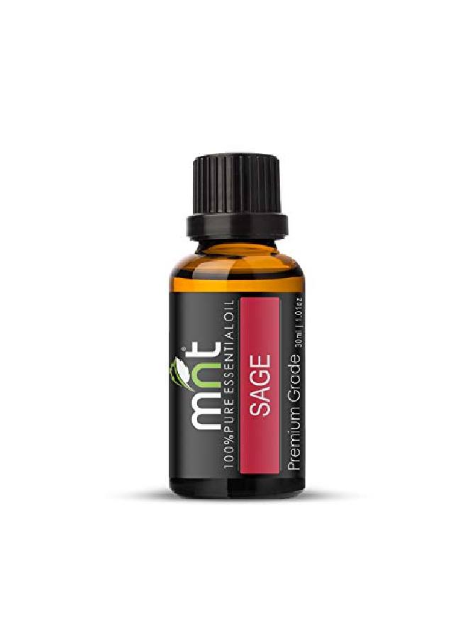 MNT Sage Essential Oil 100% Pure l & Therapeutic Grade For Aromatherapy Skin Acne & Hair Growth (30ML) - Image 4