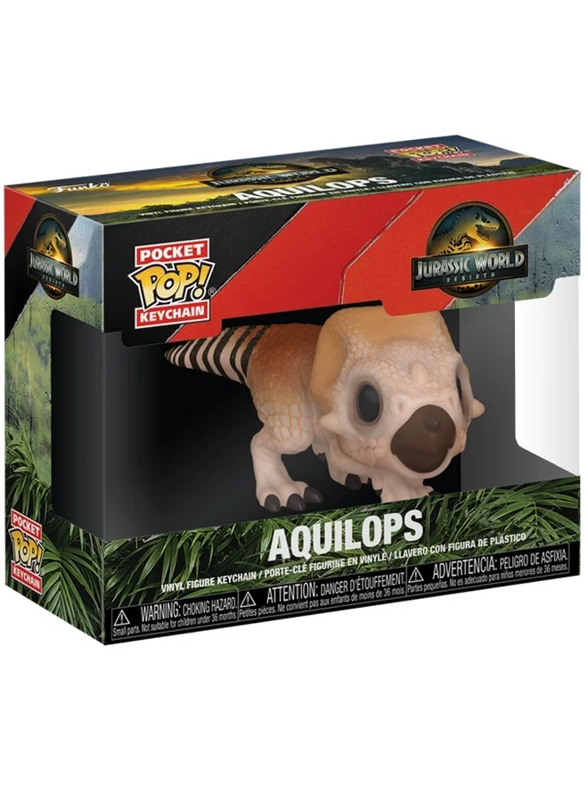 فانكو Pocket Pop! Movies: Jurassic World 5 - Aquilops, Collectible Vinyl Figures - Gift Idea - Official Merchandise - Toys for Kids & Adults - Model Figure for Collectors and Display