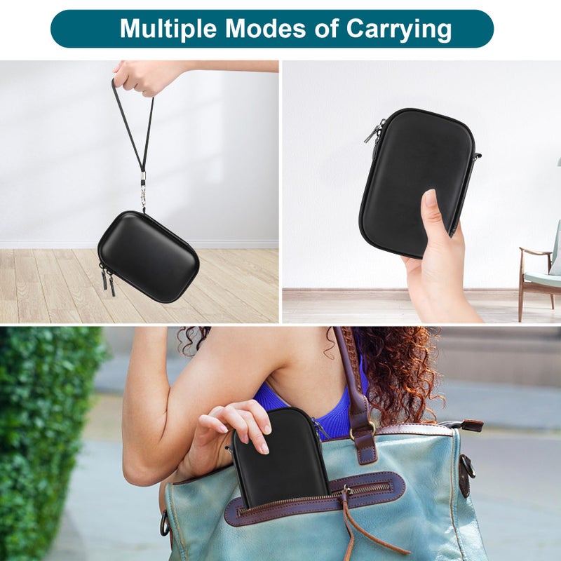 Canboc Carrying Case for KODAK PIXPRO FZ55/ FZ45/ FZ43/ FZ53 16MP Digital Camera, Video Vlogging Camera Bag, Zipper Mesh Pocket fit Cable, Black (Case Only) - Image 3