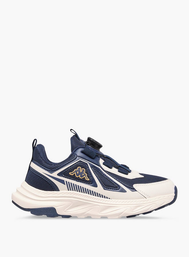 Kappa Boys' Logo Print Sports Shoes with Rotating Buckle Closure - Image 3