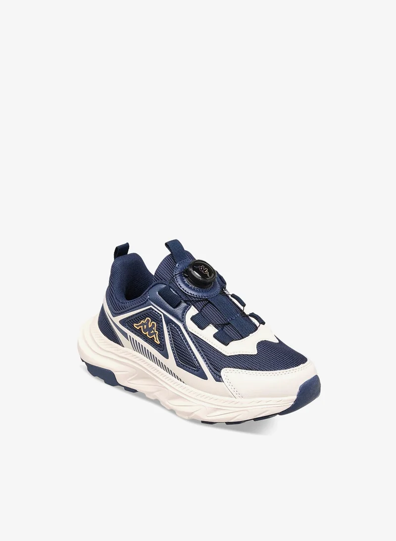 Kappa Boys' Logo Print Sports Shoes with Rotating Buckle Closure