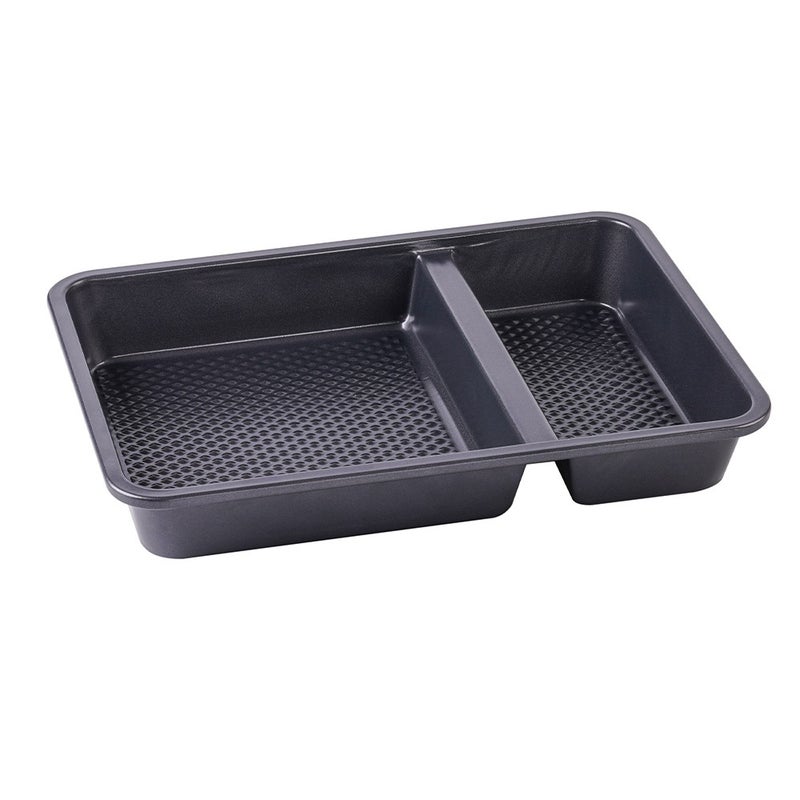 Baker's Secret Baker’s Secret 2‑Compartment Non‑Stick Oblong Pan – Durable Cookware for Baking, Roasting & Meal Preperation - Image 2