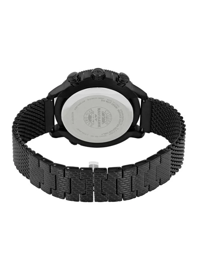 سيتيزن Men's Stainless Steel with Black Ion Plating Mesh Promaster Watch JY8037-50E - 47.1 mm