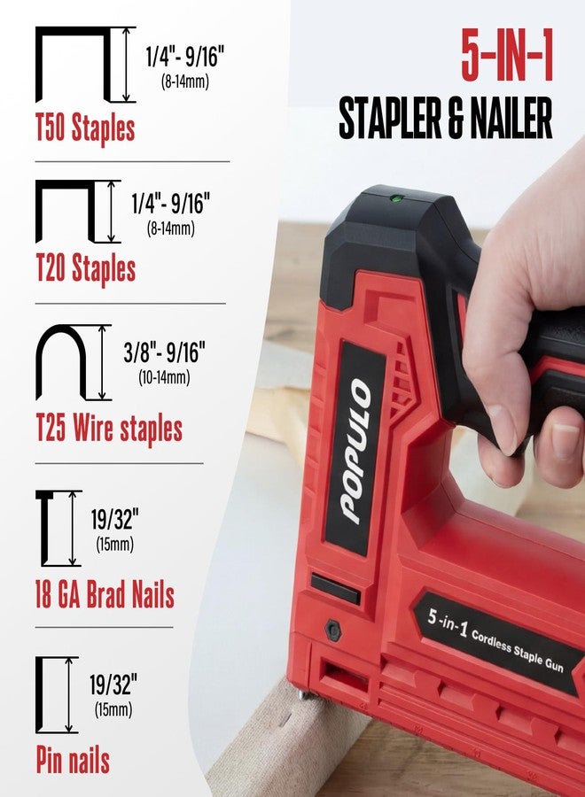POPULO 4V Brad nailer stapler 5 in 1 - Image 2