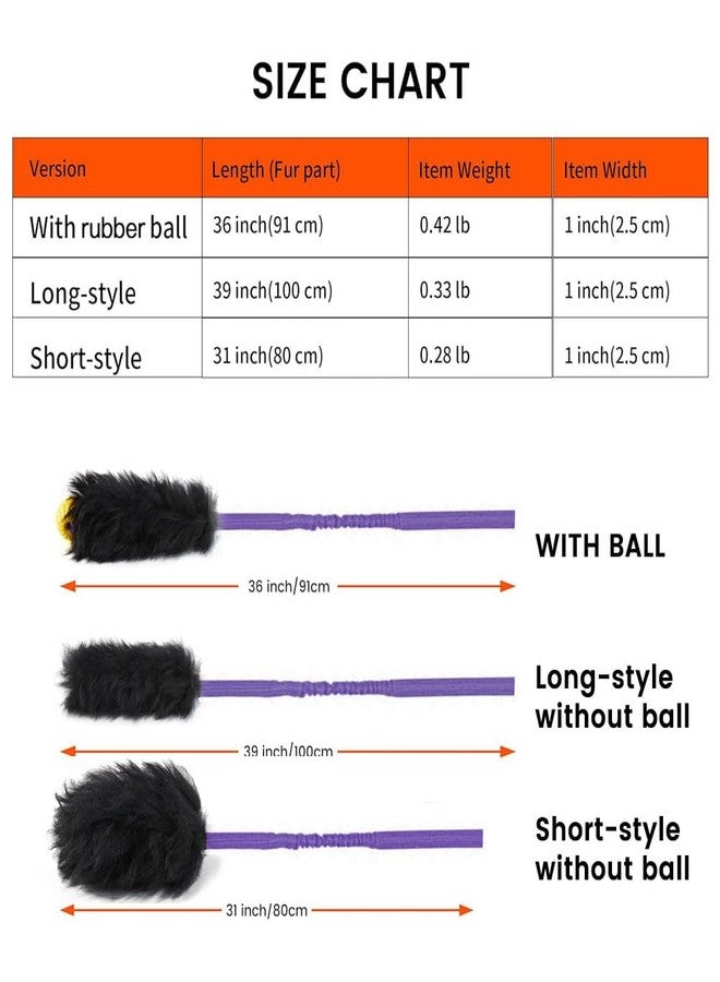 HOWGO Dog Rope Toy,Dog Bungee Chaser Toy 100% Sheepskin,Sheep Smell Tug Toy for All Breeds (Purple, Large) - Image 3