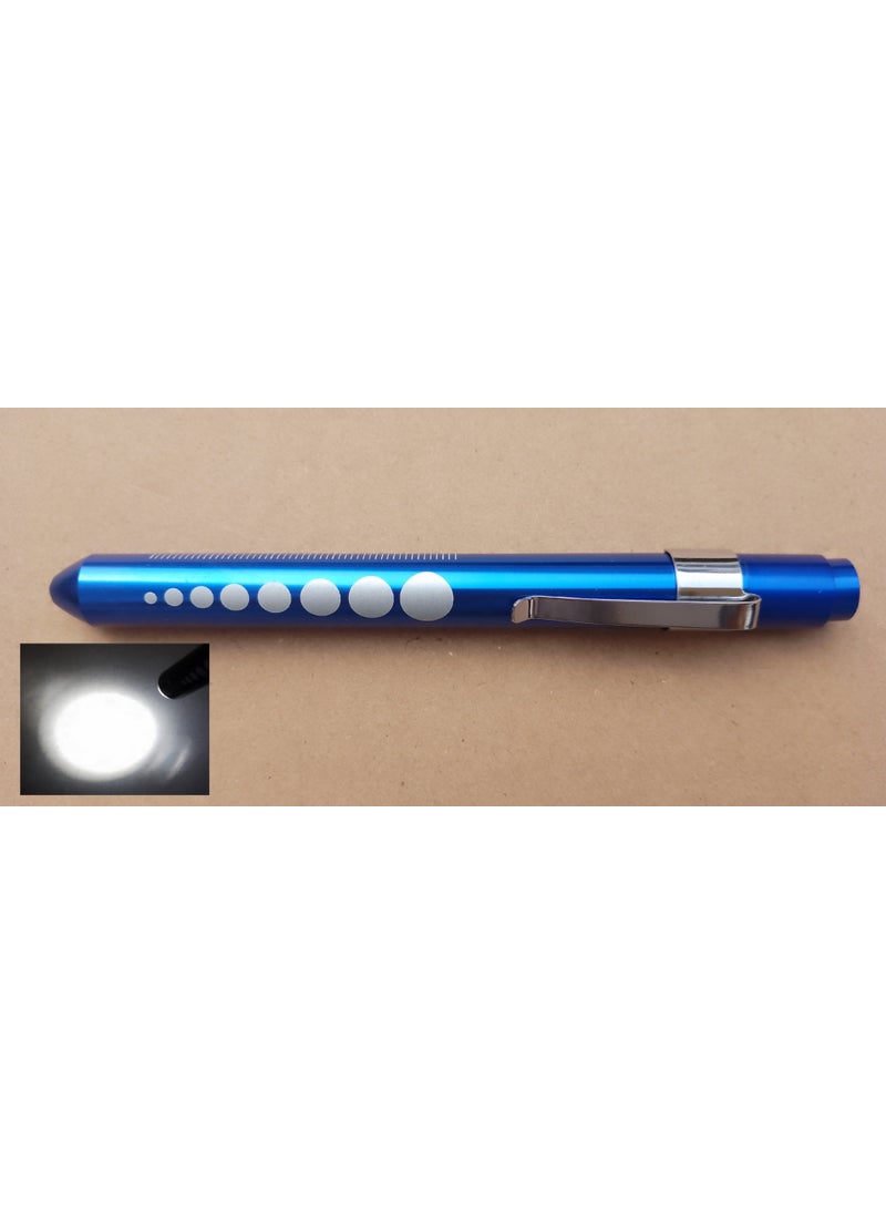 Generic - LED Diagnostic Penlight Pupil Oral Exam Clip Torch Pink-white light - Image 1