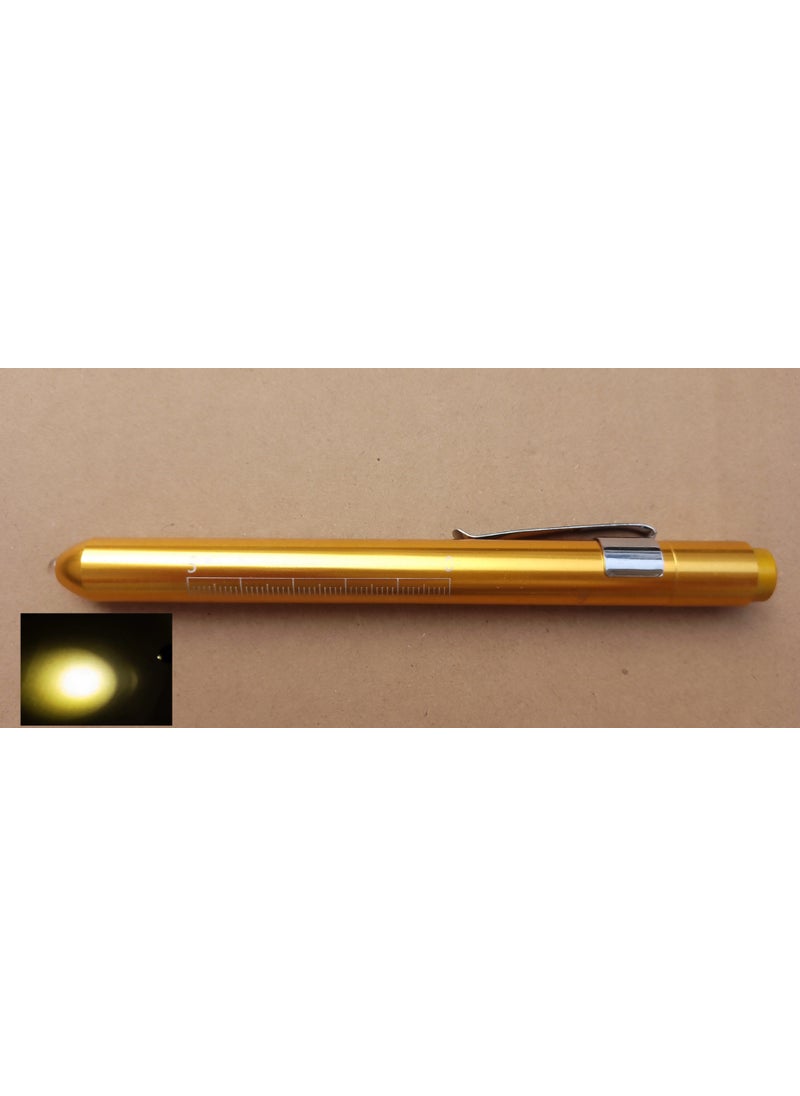 Generic - LED Diagnostic Penlight Pupil Oral Exam Clip Torch Pink-white light - Image 1