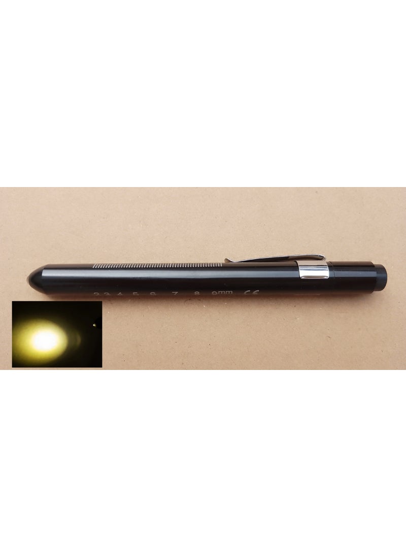 Generic - LED Diagnostic Penlight Pupil Oral Exam Clip Torch Pink-white light - Image 1