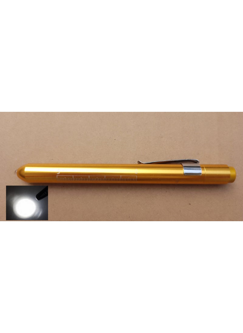 Generic - LED Diagnostic Penlight Pupil Oral Exam Clip Torch Pink-white light - Image 1