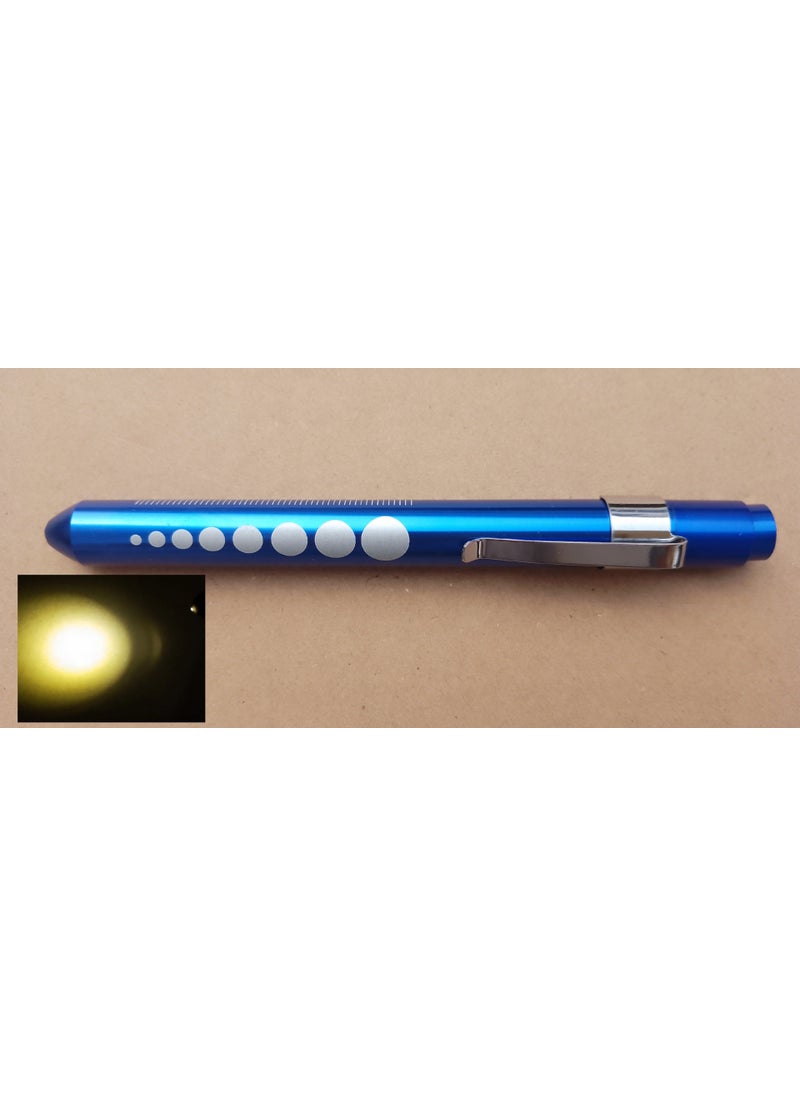 Generic - LED Diagnostic Penlight Pupil Oral Exam Clip Torch Pink-white light - Image 1