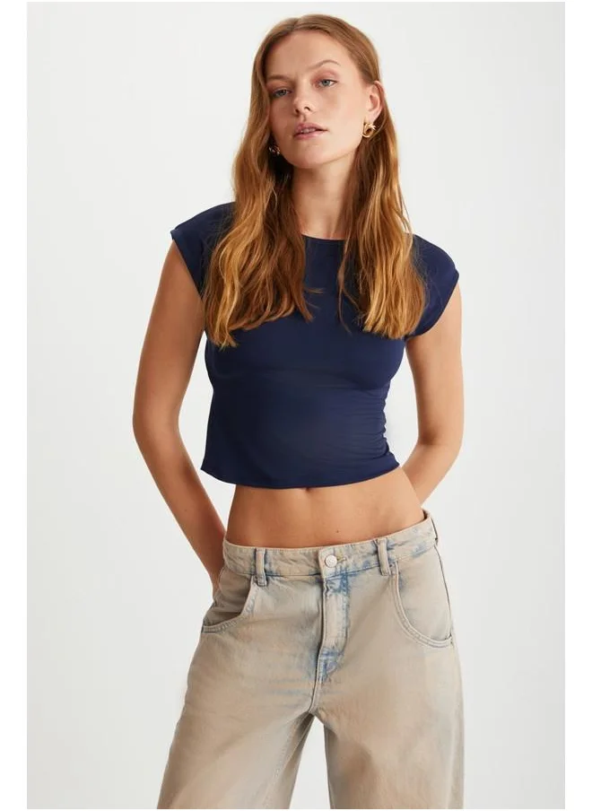GRIMELANGE Yaretzi Women's 95% Polyester 5% Elastane Navy Bustier