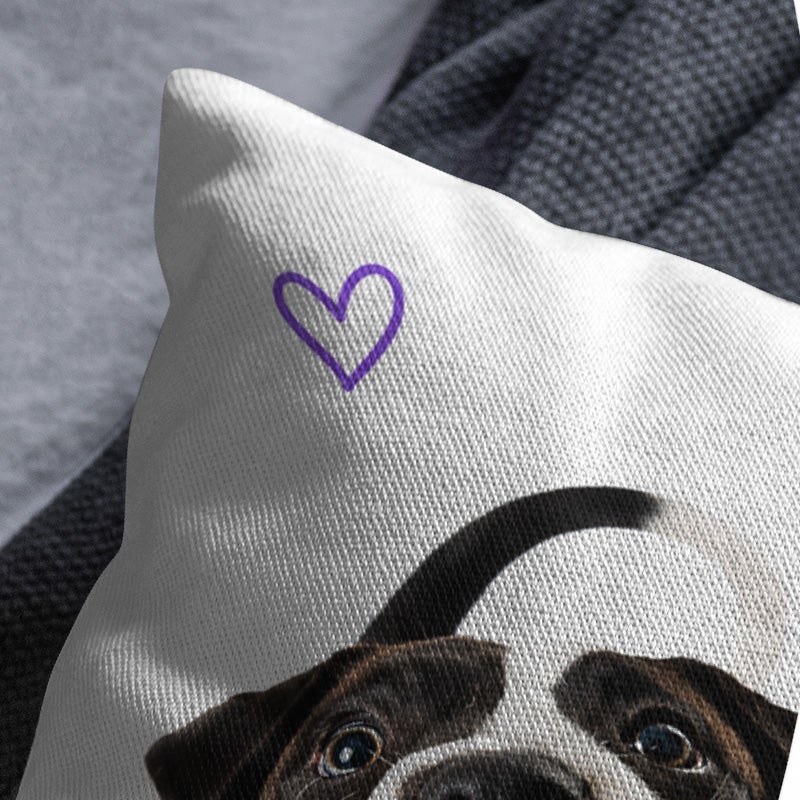 Cute Dog and Cat Print Decorative Throw Pillow Cover Soft Square Cushion Cover for Sofa Bed Living Room - Image 3