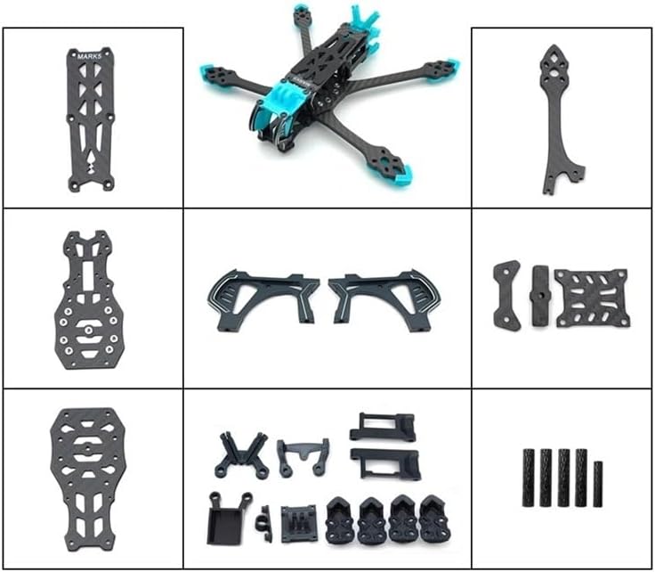 MARK5 O4 Pro Carbon Frame Repair Components Compatible with O3 Systems For Multirotor Maintenance(Bottom plate) - Image 2