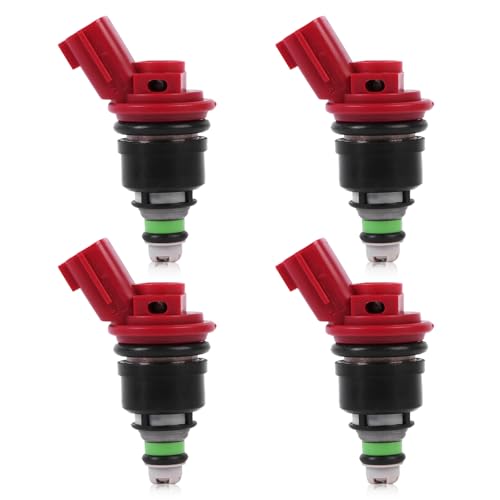 CYCWER 1660096E01 FJ285 Fuel Injectors 4pcs Fit for 19951999 Maxima 30L Fit for 19911996 G20 20L Replace OE 1660096E00 166005E511 - Image 1